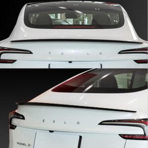 Spoiler trasero 2025 para Tesla Model 3 Highland 2024, alerón original, negro brillante
