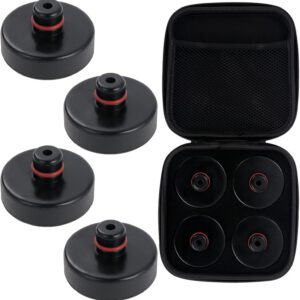 4 almohadillas de goma Jack Pad para Tesla Model 3/Y/S/X, adaptador para elevación de batería y chasis