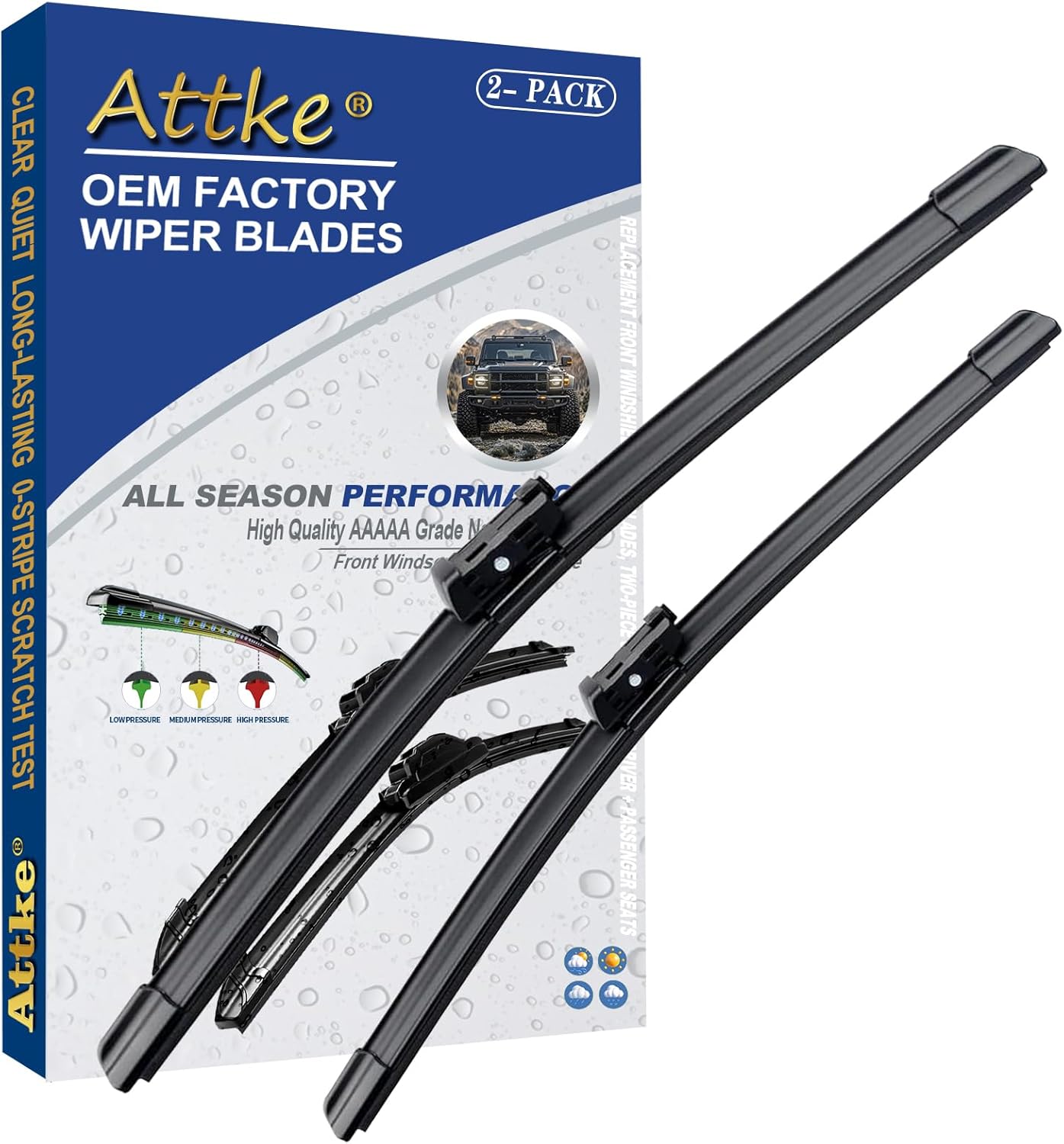 2 escobillas limpiaparabrisas delanteras 26"+19" para Tesla Model 3 2017-2023 y Tesla Model Y 2020-2022, calidad original OE, pack de 2
