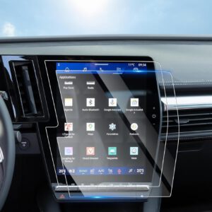 Protector de pantalla SHAOHAO, pack de 2 compatible con Renault Austral, Espace VI y Rafale 2023-2025, protector de navegación de 12″ GPS PET transparente