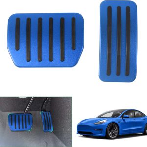 Pedales GAFAT para Tesla Model Y Juniper 2025 2026 / Model 3 2022-2026, cubiertas para acelerador y freno, accesorios Tesla Model Y 2025, azul