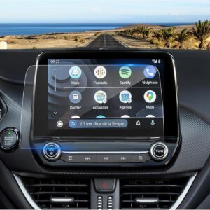 Protector de pantalla de navegación compatible con Ford Puma 2020-2024, vidrio templado 9H antirrayaduras, 8″