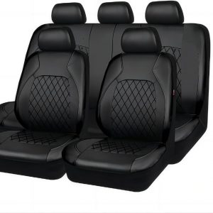9 Piezas Fundas Asientos Coche, para Renault Megane/Megane R.S/E-Tech IV III II I MK 4 3 2 1 Cuero Protector Cubreasientos Impermeables Cómodo Seat Cover Interior Accesorios
