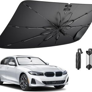 BIBIBO Compatible con BMW Serie 3 G20 G21/4er G22 i4 G26 2020-2024 2025 Protección Solar Cubiertas Parasol Parabrisas Delantero Parabrisas Coche Parasol G20 Accesorios