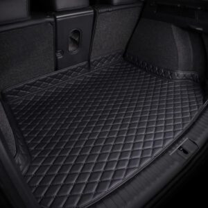 Coche Cuero Alfombrillas Maletero para Ford Explorer EV 2024-2025,Impermeable Antideslizante Alfombra Protectora Bandeja Forro Interior Accesorios,D