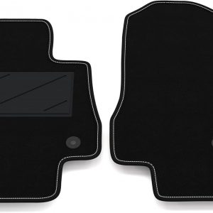 Alfombrillas para Coche SÓLO Delanteras 2 Piezas compatibles con Kia EV5 2025-2026 | 2 Alfombrillas Delanteras a Medida en moqueta, Bandera de Italia