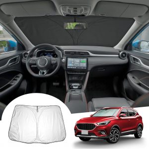 [Update] GAFAT MG ZS EV Facelift 2018-2025 2026 Parasol para Parabrisas Interior, Protector Solar Parasoles Lunas Delanteras, Enfriamiento, Protección UV, UPF 50+, MG ZS Accesorios