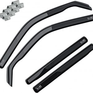MOTOS Deflectores de Viento para RENAULT SCENIC E-Tech Electric desde 2024 Duraderos y Robustos, Deflector de Lluvia, Reducción de Ruido y Turbulencias del Aire, Fácil Instalación, Protección Estética