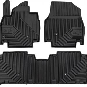 MOTOS Alfombrillas de Goma para Kia EV9 Desde 2023 Mejore la Comodidad de Sus Viajes con la Alfombra Antideslizante Car No.77- Alfombrillas de Coche para Varias Estaciones