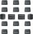 Clips para parasol de techo compatibles con Tesla Model 3 Model Y, accesorios de instalación para pantalla térmica de techo, 16 piezas, negro, Model Y
