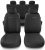 Fundas universales Mossa para asientos compatibles con VW Volkswagen Caddy II, III, IV y V desde 1995, UNE-4