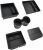 5 cajas de almacenamiento para Tesla Model 3 Highland 2024 2025 2026, organizador de reposabrazos, caja oculta y portavasos, negro