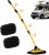 Cepillo de lavado de coche en ángulo de 15° con mango telescópico de 144 cm, microfibra chenilla para coche, camión, caravana y autocaravana
