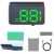 Head Up Display de 9 cm, velocímetro GPS USB plug & play, pantalla digital universal con cubierta para todo tipo de vehículos, luz verde