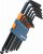 Juego Presch de 13 llaves Allen hexagonales con cabeza esférica, set profesional compacto con soporte