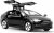 Tesla Model X a escala 1:32, coche de juguete con luz y música, función de retroceso, aleación fundida, ideal para niños de 3+ años y coleccionistas, negro