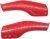 Molduras interiores de coche, 2 fundas protectoras de fibra de carbono para volante Tesla Model 3/Y, ABS para pomo de cambio, accesorios interiores, rojo