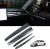 KKTR-CAR kit de vinilo decorativo interior efecto carbono para salpicadero y molduras de puertas Tesla Model 3 Model Y, 4 piezas, fibra de carbono brillante