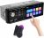 Radio Hikity 1 DIN con pantalla táctil de 4,1″, Bluetooth manos libres, FM, control de volante, Mirror Link iOS/Android, carga USB, AUX-in y TF
