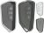 Funda para llave, 2 piezas de funda transparente TPU con botones para Golf 8 GTE GTI ID.3 ID.4, Seat Leon MK4, Tarraco, Ateca, Skoda Octavia 4, Cupra Formentor