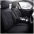 Funda de asiento de coche de 5 plazas para MG HS, impermeable, piel, protectora para asientos delanteros y traseros, compatible con airbag, negro