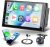Radio Android 13 4+64G 2 DIN con CarPlay inalámbrico, pantalla de 7″, Android Auto, navegación GPS, Mirror Link, Bluetooth, WiFi, FM/RDS, EQ, SWC, USB, control de volante y cámara trasera