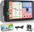 Radio 2 DIN con CarPlay inalámbrico y Android Auto, pantalla táctil de 7″, Mirror Link, EQ, Bluetooth, FM, puertos TF/USB/AUX y cámara trasera
