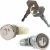 2 cerraduras de puerta compatibles para Twingo 1, Clio 1, Express, Super 5 (1984-2007) DELANTERO IZQUIERDO + DERECHO | Bombin cerradura con duplicado de llave | 7701349790, 7701349791, 7701367603