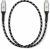 Cable de carga Volkswagen 000051446CB Premium USB-C a USB-C, 50 cm, logo VW iluminado, negro
