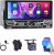 Radio 2 DIN con CarPlay y Android Auto, pantalla táctil de 6,86″, Bluetooth, Mirror Link, radio FM, puertos AUX/USB/Type-C y cámara trasera
