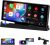 Pantalla Jansite Android Auto y CarPlay para coche con soporte personalizable, pantalla de 10,26″, navegador GPS, Bluetooth, Siri y Google