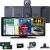 Pantalla CarPlay inalámbrica de 10,26″ con rotación 360°, dashcam 4K, cámara trasera 1080P, navegación GPS, Mirror Link, voz y Siri