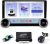 Radio 2 DIN con CarPlay y Android Auto, pantalla táctil de 10,1″, Bluetooth, Mirror Link, navegación GPS, control por voz y cámara trasera con botón, 2+64G