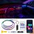 Tiras LED acrílicas Dreamcolor para Tesla Model 3/Y con hub USB, iluminación ambiental de fibra óptica de 55,1″, RGB+IC, tira neón activa para 2021 2022 2023