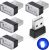 Luces USB LED CTRICALVER para coche, 5 piezas, mini luces USB portátiles para interior de coche, aptas para coches y portátiles, azul