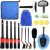 Kit de limpieza de coche de 18 piezas con guante de lavado, esponja, toallas y cepillo para neumáticos, set para cuidado interior y exterior
