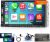 Radio Bluetooth para coche con CarPlay inalámbrico y Android Auto, radio 2 DIN de 7″ con FM, navegación GPS, varias interfaces, Bluetooth 5.1, USB/AUX y cámara de seguridad