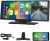 Radio portátil Podofo de 10,26″ con Apple CarPlay y Android Auto inalámbricos, grabador de pantalla para coche, pantalla táctil 7-32V, asistente de voz, Bluetooth, transmisor FM, AUX y TF