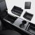 Organizador BASENOR de consola central de 3 piezas para Tesla Model Y 2021-2024 y Model 3 2021-2023, Carbon Fiber Edition, caja oculta para reposabrazos