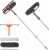 Kit 2 en 1 de limpieza de parabrisas con barra extensible, cabezal flexible para cristal interior y exterior de coche