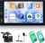 Radio NHOPEEW 2 DIN compatible con CarPlay inalámbrico y Android Auto, pantalla táctil de 7″, Mirror Link, control de volante, FM, EQ y cámara de seguridad