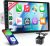 Radio 1 DIN con CarPlay y Android Auto inalámbricos, pantalla táctil IPS HD de 9″, Bluetooth, radio AM/FM/RDS, USB, Mirror Link, SWC y cámara trasera