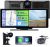 Pantalla táctil AWESAFE de 10,26″ para coche con CarPlay y Android Auto inalámbricos, pantalla portátil con dashcam frontal 4K, cámara trasera HD 1080P, control por voz, Bluetooth y Mirror Link
