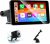 Pantalla táctil de 7″ con cámara trasera, para coche con CarPlay y Android Auto inalámbricos, Mirror Link, navegación, Siri, FM, AUX, Bluetooth 5.2, AirPlay, lectura de vídeo y GPS