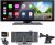 Pantalla portátil inalámbrica de 10,26″ con CarPlay y Android Auto, dashcam frontal 4K y trasera 1080P, Mirror Link, grabación en bucle, audio Bluetooth, FM, GPS y Siri