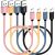 Cable USB C corto 50 cm, pack de 4, carga rápida 18 W, USB 2.0, compatible con Samsung Galaxy S22, S21, S20 Ultra 5G y Google Pixel
