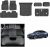 GAFAT pack de 9 alfombrillas nuevas para Tesla Model Y Juniper 2025 2026, alfombrillas delanteras + maletero, TPE todo clima, borde alto, protección 360°, escaneo 3D original