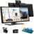 Pantalla CarPlay de 10,25″ para coche con cámara frontal 2.5K y cámara trasera 1080P, compatible con Apple CarPlay y Android Auto, asistente portátil, navegación, Bluetooth, Mirror Link, AUX y tarjeta 64 GB