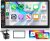 Radio Hodozzy 2 DIN con CarPlay inalámbrico y Android Auto, pantalla táctil de 7″, Bluetooth, reproducción de vídeo, MirrorLink, SWC, FM, EQ, USB, AUX, Type-C y cámara