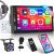 Radio 1 DIN CarPlay con micrófono, cámara trasera y mandos, pantalla táctil de 7″, Bluetooth, Android Auto, Mirror Link, FM, USB y SWC
